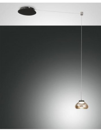 Arabella pendel ambra decentrabile LED 8w dimmerabile