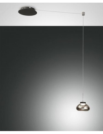 Arabella pendel lampada fume decentrabile LED 8w dimmerabile