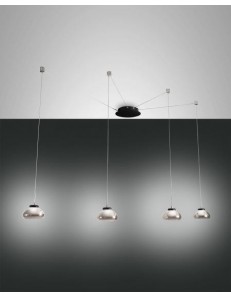 Arabella lampada decentrabile LED 48w dimmerabile 4 diffusori fume
