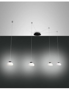 Arabella lampada decentrabile LED 32w dimmerabile 4 diffusori bianchi