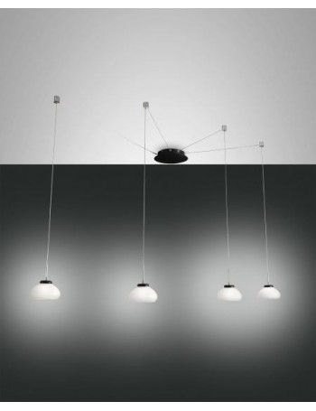 Arabella lampada decentrabile LED 32w dimmerabile 4 diffusori bianchi