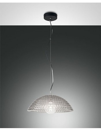 Diamond lampadariocucina  vetro cupola ambra ø 42 fume
