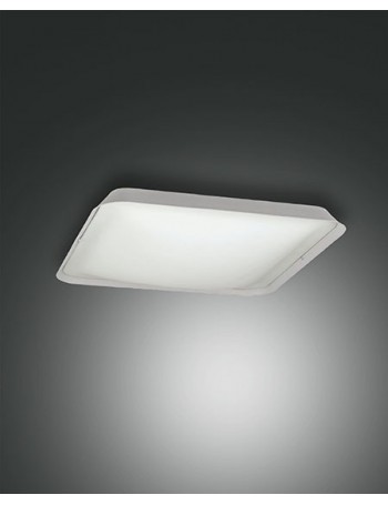 Hugo plafoniera LED 18w quadrata dimmerabile bianca