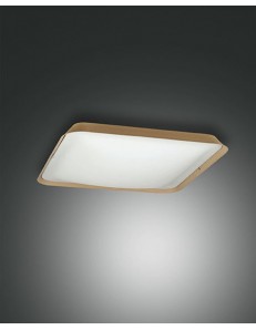 Hugo plafoniera LED 18w quadrata dimmerabile sabbia