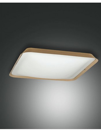 Hugo lampada soffitto LED 24w quadrata dimmerabile sabbia