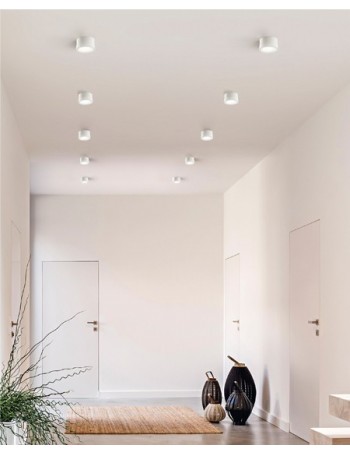 Ponza lampada soffitto spot led 7w bianco rotondo