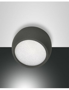 Vasto lampada soffitto spot led 7w antracite rotondo