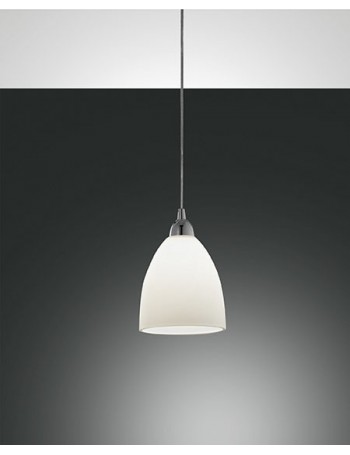 Provenza small lampadario per cucina in metallo vetro bianco E27