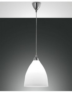 Provenza big lampada per cucina in metallo vetro bianco E27