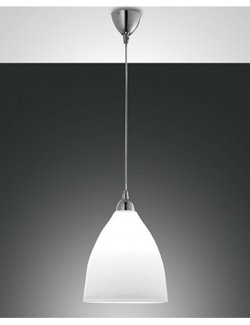 Provenza big lampada per cucina in metallo vetro bianco E27