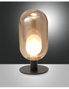 Gubbio lumetto led 3w ambra vetro borosilicato 2