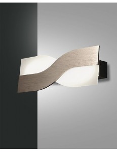 Riace small applique bronzo intrecciata rettangolare led 10 watt
