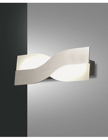 Riace small applique alluminio intrecciata rettangolare led 10 watt 