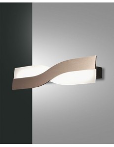 Riace big applique bronzo rettangolare bicolore led 13 watt  2