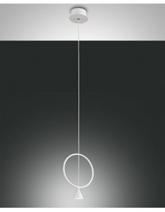 Sirio sospensione LED 8w rotonda bianco design