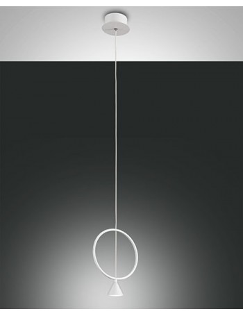 Sirio sospensione LED 8w rotonda bianco design