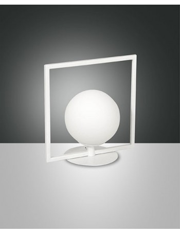 Sirio lumetto LED 6w quadrata bianca minimal