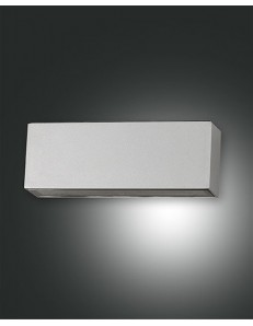 Trigg applique LED 14w argento biemissione IP54 rettangolare 2