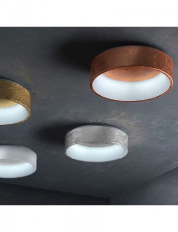 AURORA plafoniera LED rotonda metallo vari colori Ø45 27watt 2430 lumen 3000k