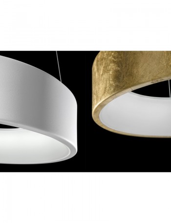 AURORA Sospensione LED rotonda metallo vari colori Ø45 27watt 2430 lumen 3000k