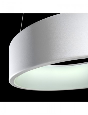 AURORA Sospensione LED rotonda metallo vari colori Ø60 36watt 3240 lumen 3000k