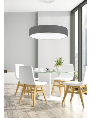 AURORA Sospensione LED rotonda metallo vari colori Ø60 36watt 3240 lumen 3000k