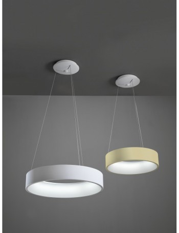 AURORA Sospensione LED rotonda metallo vari colori Ø60 36watt 3240 lumen 3000k