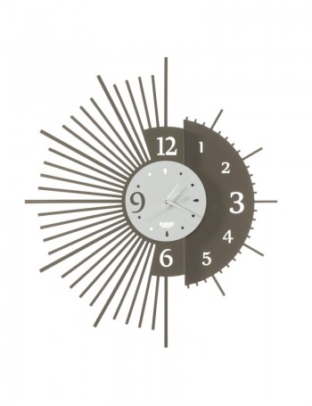 Miro orologio da parete con doppio design Ø59 bronzo bianco