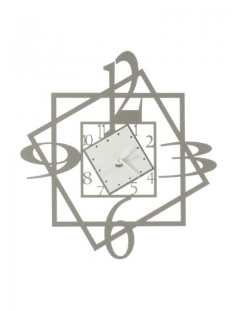 Forum orologio da parete geometrico fango avorio
