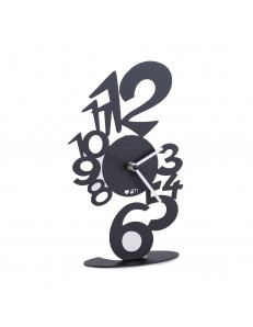 Orologio Lupin tavolo Nero Goffrato