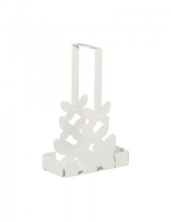 Porta Bicchieri Butterfly Bianco Neve