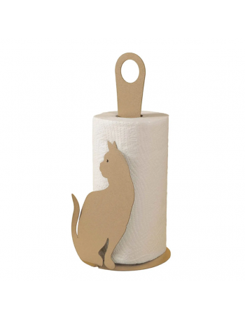 Porta Rotoli Gatto Beige