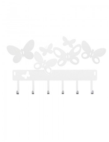 Porta Chiavi Butterfly Bianco Neve