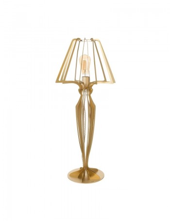 Lampada da tavolo di design Minerva Oro Trasparente