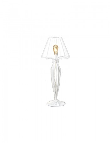 Lampada da tavolo di design Minerva Bianco Neve