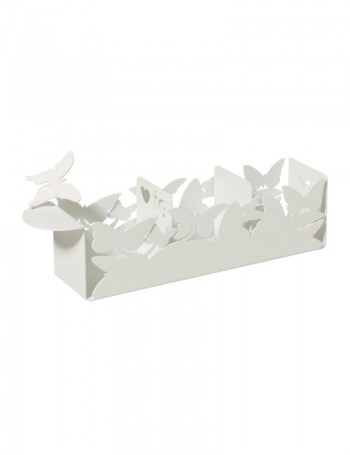 Porta bustine di tè con farfalle Butterfly Bianco Neve