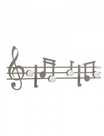 Appendiabiti con note musicali Musica Ardesia
