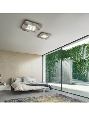 Pixel media plafoniera Led 39w quadrata dimmerabile luce diretta vari colori
