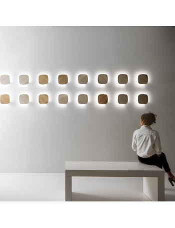 Step applique small Led 20w squadrata luce indiretta vari colori