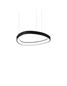 Gemini lampadario anello camera nero Ø42 led 38watt luce calda
