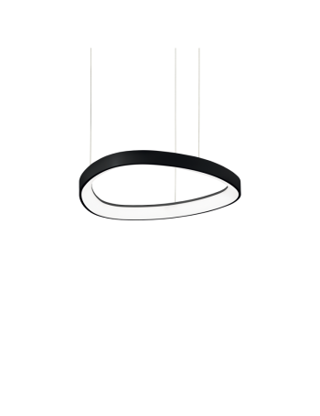 Gemini lampadario anello camera nero Ø42 led 38watt luce calda