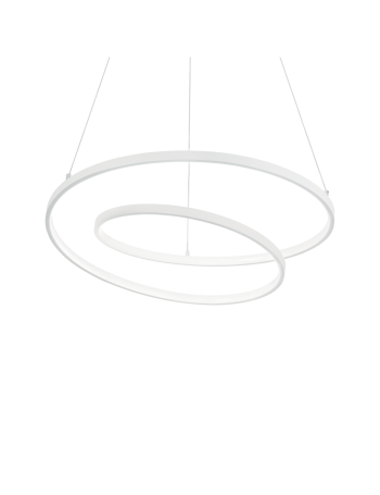 Oz big lampadario anello bianco Ø80 led 59 watt luce calda