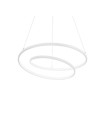 Oz small lampadario moderno bianco Ø60 led 47 watt 5000 lumen