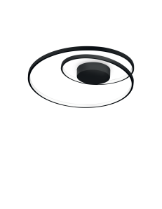 Oz plafoniera lampada nera Ø60 led 49 watt 5000 lumen