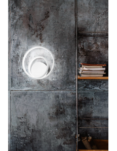 Oz applique anello bianco moderna led 30 watt 3000 lumen