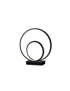 Oz abat jour design nero moderno led 23 watt 2000 lumen