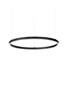 Oracle slim big lampadario anello nero Ø90 led 51 watt 3000k