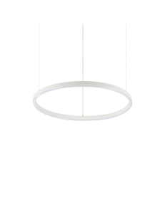 Oracle slim small lampadario anello bianco 50cm led 30 watt 3000k