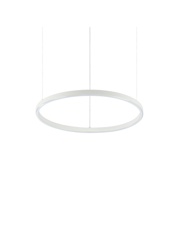 Oracle slim small lampadario anello bianco 50cm led 30 watt 3000k