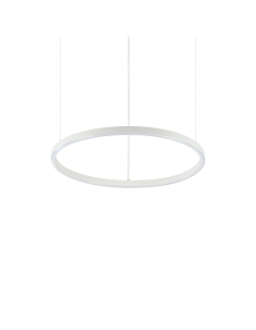 Oracle slim small lampadario anello bianco 50cm led 30 watt 4000k